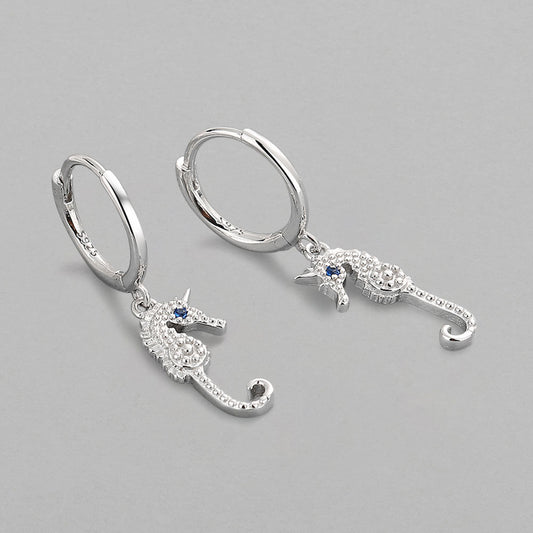 Oorbel Zilver – Seahorse