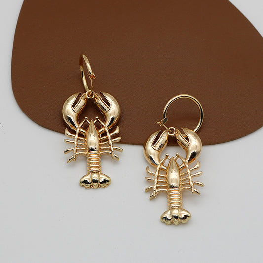 Oorbel Goud – Golden Lobster