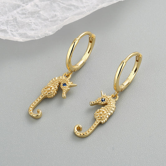 Oorbel Goud – Seahorse