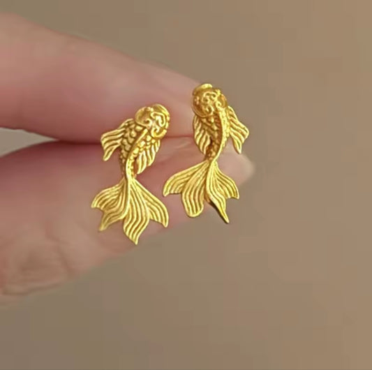 Oorbel Goud – Tropical Fish