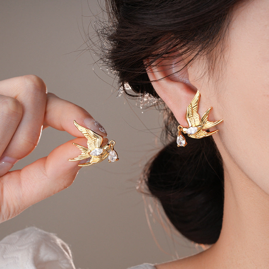 Oorbel Zilver – Silver Bird