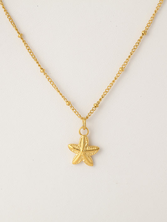 Ketting Goud - Zeester Hanger