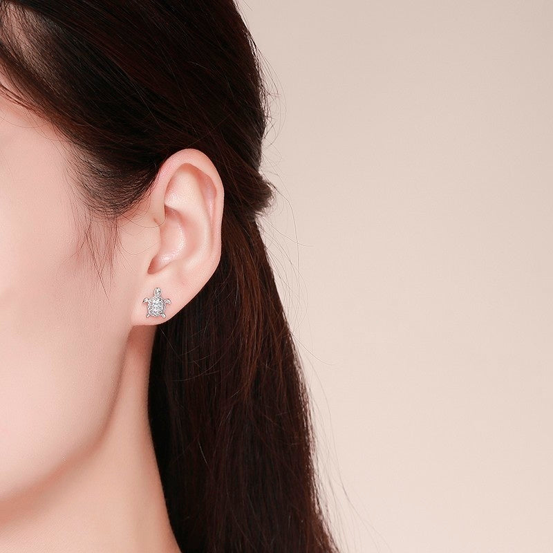 Oorbel Zilver – Sea Turtle