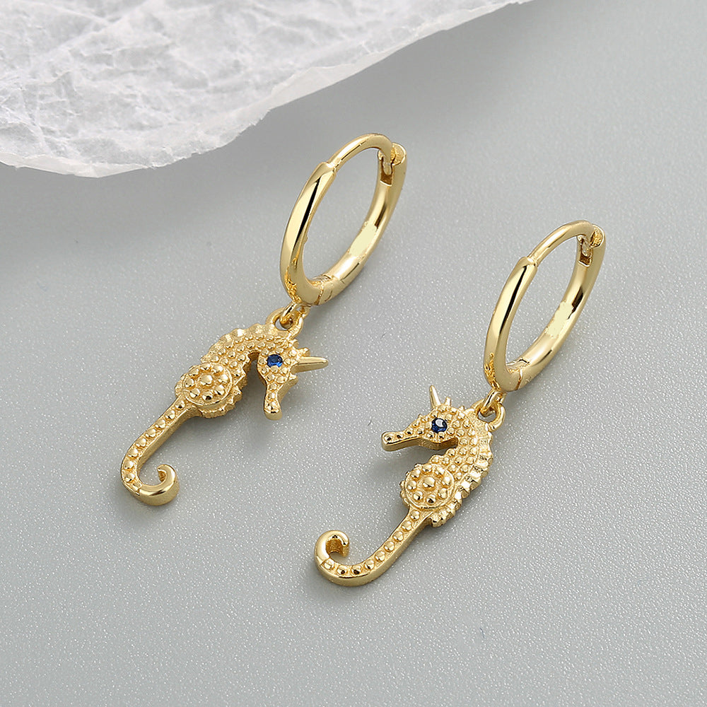 Oorbel Goud – Seahorse