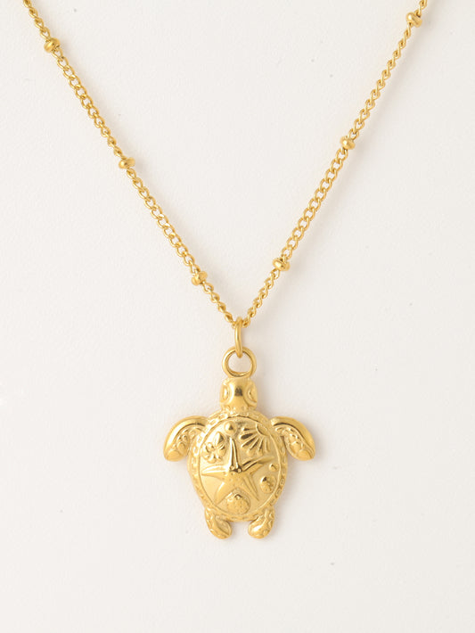 Ketting Goud - Ocean Turtle