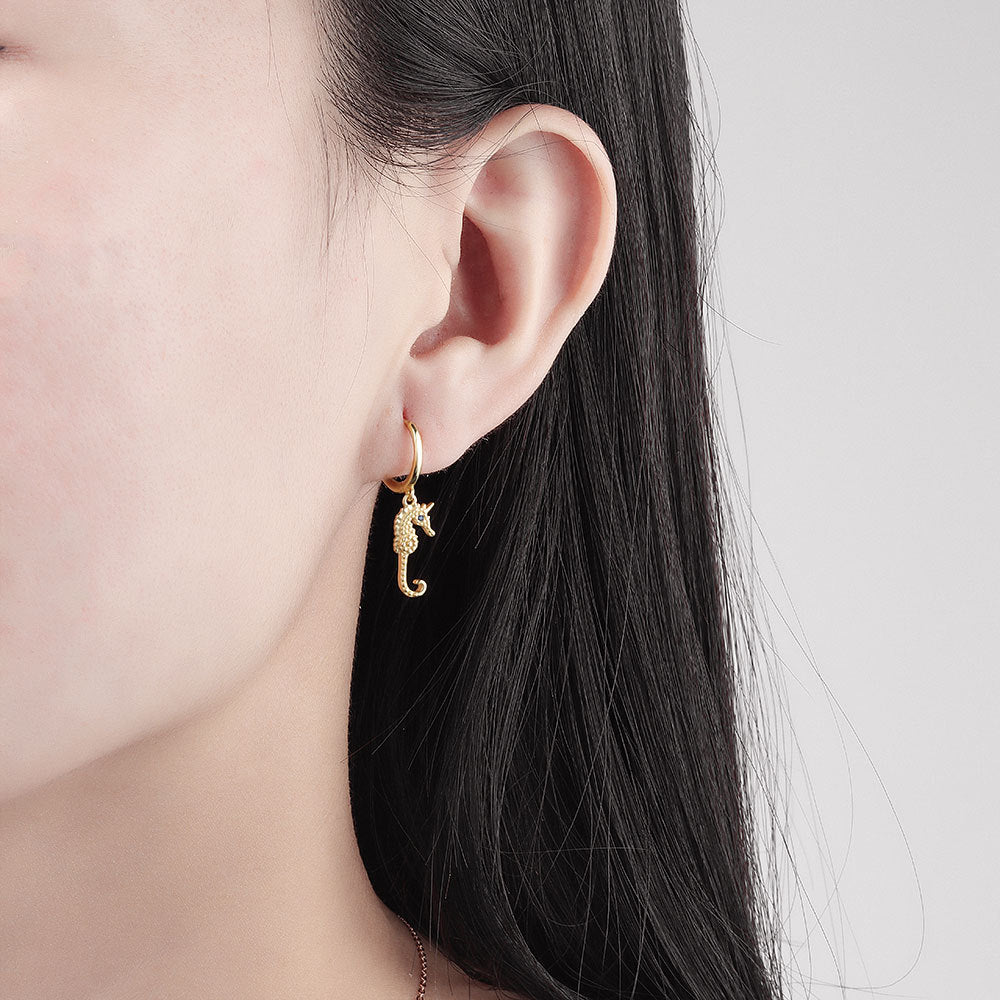 Oorbel Goud – Seahorse