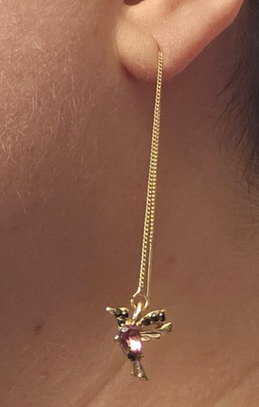 Oorbel Goud – Kolibrie