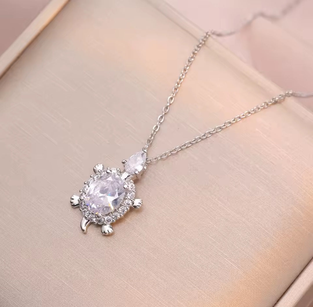 Ketting Zilver - Shining Shell Turtle
