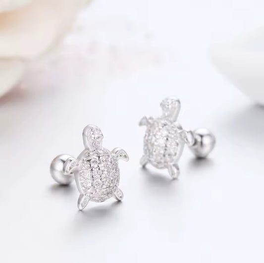 Oorbel Zilver – Sea Turtle