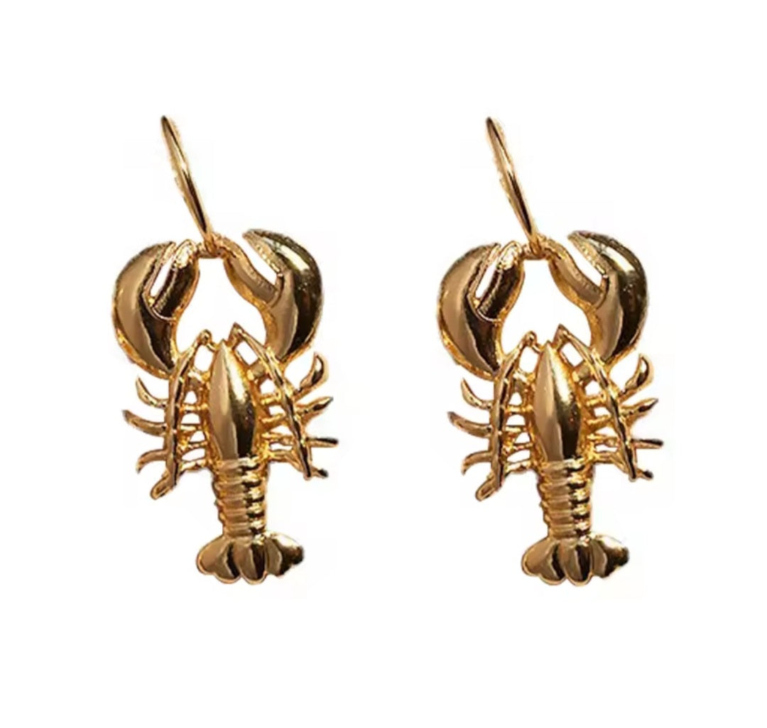 Oorbel Goud – Golden Lobster