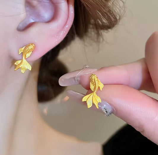 Oorbel Goud – Tropical Fish