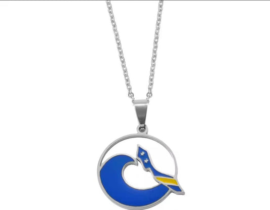 Ketting Zilver - Curaçao Blue Wave